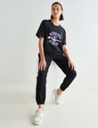Champion Graphic Over Sized T-Shirt, Black product photo View 03 S