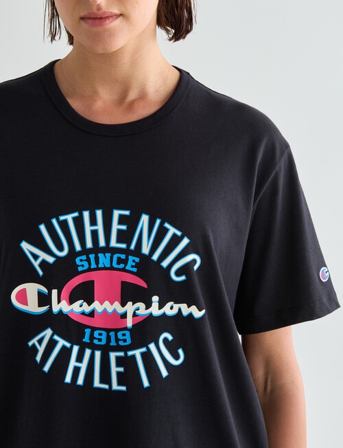 Champion Graphic Over Sized T-Shirt, Black product photo View 04 L