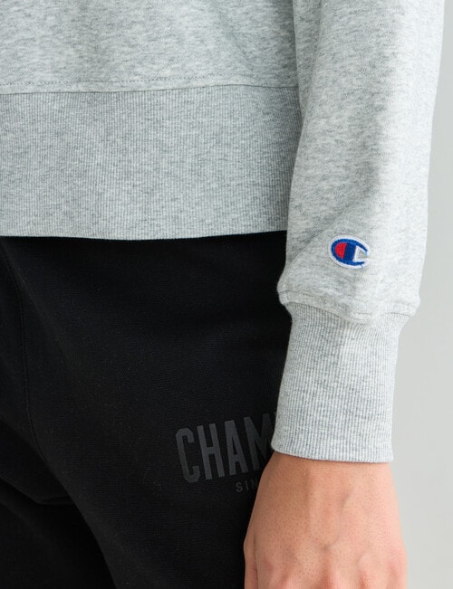Champion Graphic Crewneck Sweatshirt, Oxford Heather product photo View 05 L