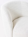 LUCA Furniture Belmont Fabric Swivel Chair, Boucle Natural product photo View 05 S