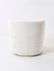 LUCA Furniture Belmont Fabric Swivel Chair, Boucle Natural product photo View 06 S