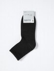 Lyric Wool Blend Q Crew Sock, 1-Pack, Black, 4-11 product photo View 02 S