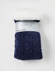 Lyric Sherpa Lined Chenile Sock, 1-Pack, Navy Marle product photo View 02 S