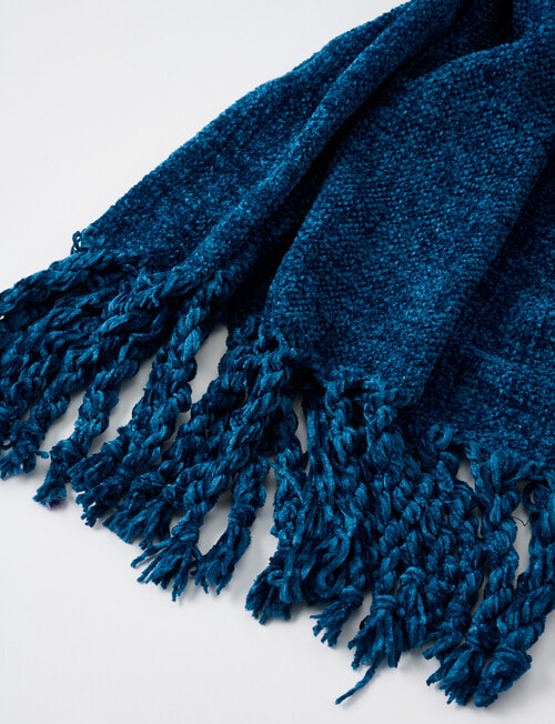 Boston + Bailey Chenille Blanket Scarf, Teal product photo View 02 L