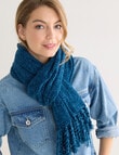 Boston + Bailey Chenille Blanket Scarf, Teal product photo View 04 S