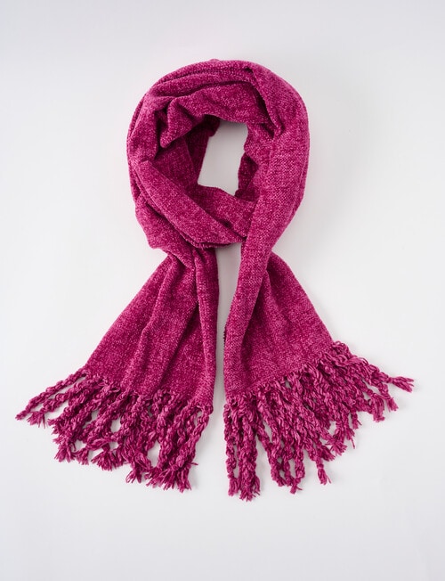 Boston + Bailey Chenille Blanket Scarf, Cerise product photo View 02 L