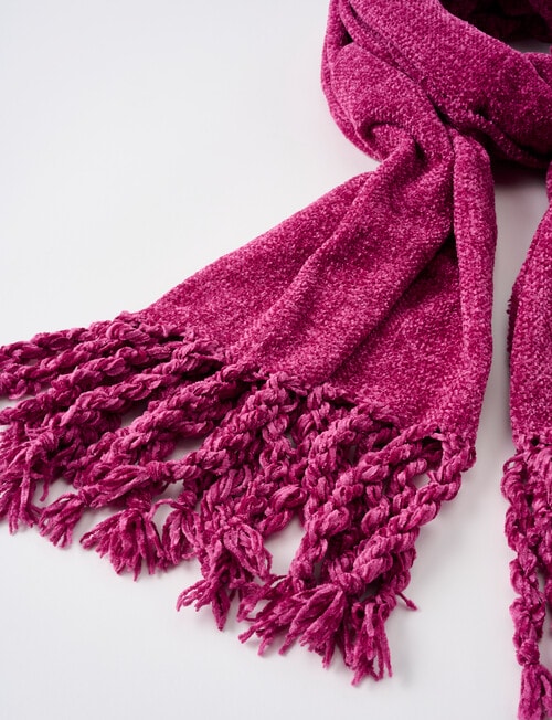 Boston + Bailey Chenille Blanket Scarf, Cerise product photo View 03 L