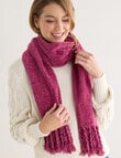 Boston + Bailey Chenille Blanket Scarf, Cerise product photo View 04 S