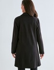 Ella J Ponte Coat, Black product photo View 02 S