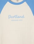 Switch Portland Long Sleeve Tee, Baby Blue & Vanilla product photo View 02 S