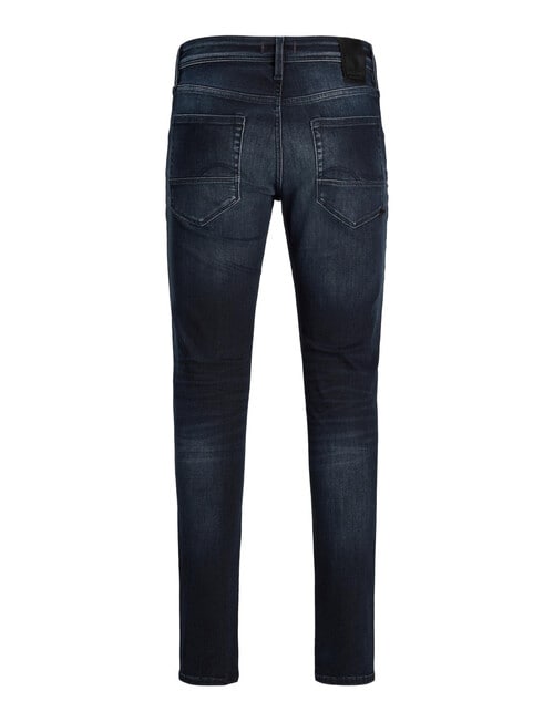 Jack & Jones Glenn Fox Slim Fit Jeans, Blue Denim product photo View 03 L