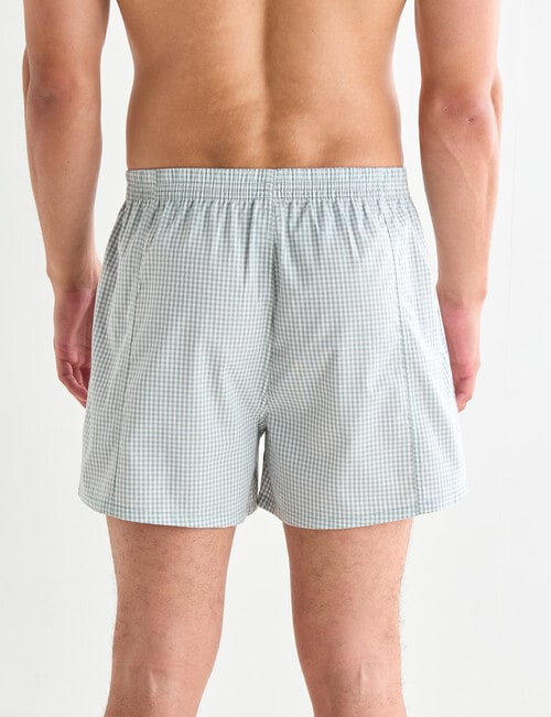 Chisel Check Cotton Boxer, 2-Pack, Green product photo View 04 L
