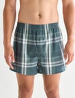 Chisel Check Cotton Boxer, 2-Pack, Green product photo View 03 S