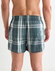 Chisel Check Cotton Boxer, 2-Pack, Green product photo View 05 S
