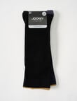 Jockey Gold Top Cotton-Blend Circulation Socks, 2-Pack, Black & Grey product photo View 02 S