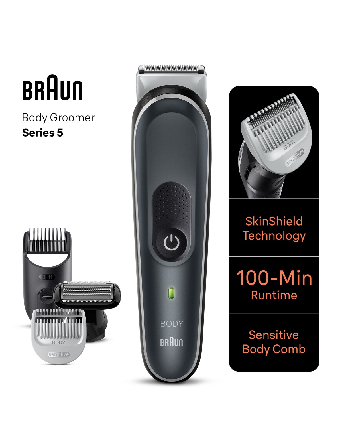 Braun Body Groomer, BG5370 - Men's Shaving & Grooming