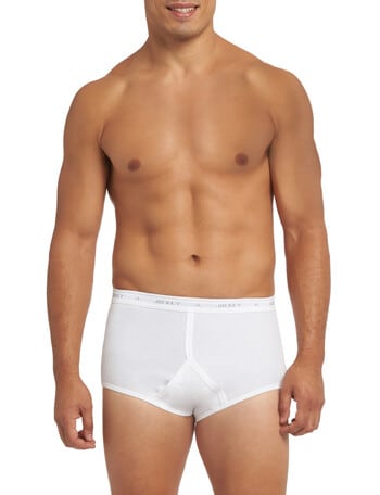 Jockey Classic Y-front Brief, 3-Pack, White product photo