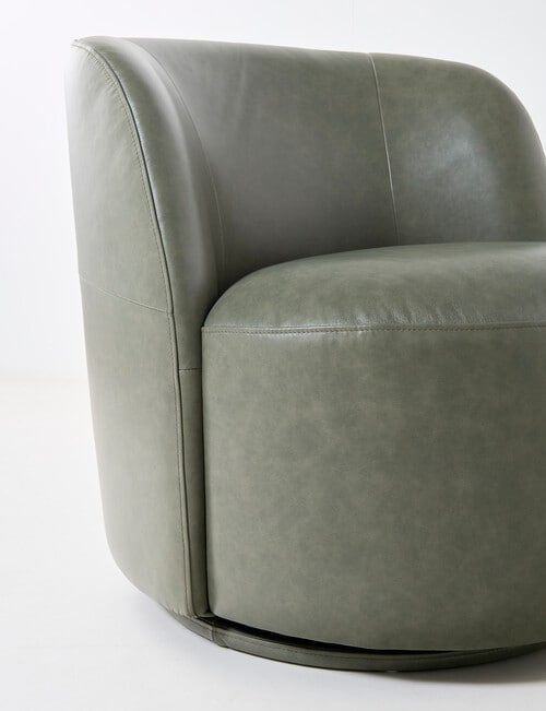 LUCA Belmont Leather Swivel Chair product photo View 04 L