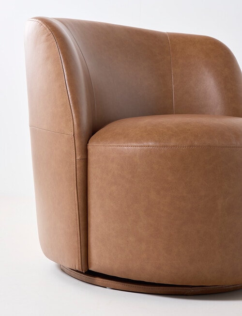 LUCA Belmont Leather Swivel Chair product photo View 04 L