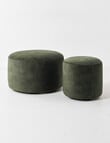 LUCA Furniture Brooklyn Fabric Ottoman Small product photo View 07 S