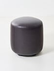 LUCA Furniture Brooklyn Leather Ottoman Small product photo