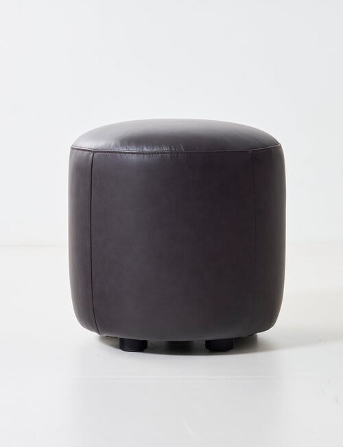 LUCA Furniture Brooklyn Leather Ottoman Small product photo View 03 L