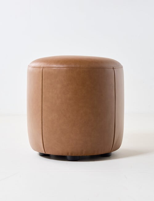 LUCA Furniture Brooklyn Leather Ottoman Small product photo View 03 L