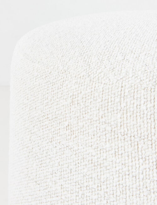 LUCA Brooklyn Fabric Ottoman Large, Boucle Natural product photo View 02 L