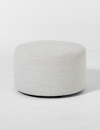 LUCA Brooklyn Fabric Ottoman Large, Boucle Natural product photo