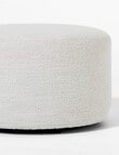 LUCA Brooklyn Fabric Ottoman Large, Boucle Natural product photo View 03 S