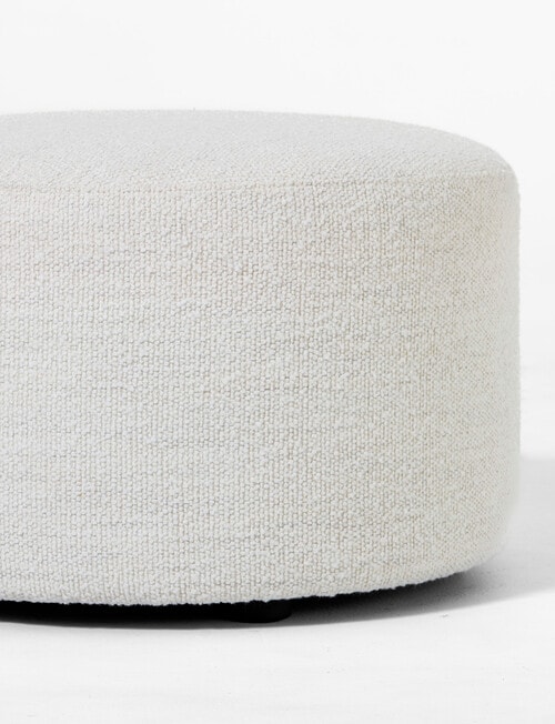 LUCA Brooklyn Fabric Ottoman Large, Boucle Natural product photo View 03 L