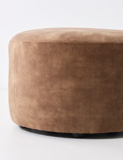 LUCA Furniture Brooklyn Fabric Ottoman Large, Cognac product photo View 03 L