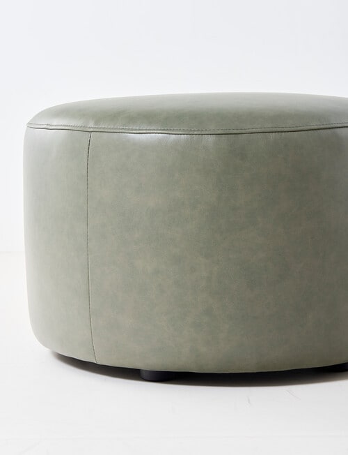 LUCA Brooklyn Fabric Ottoman Large, Green product photo View 03 L