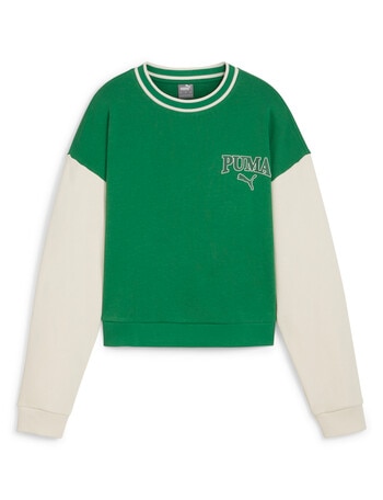 Puma Squad Crew Sweatshirt, Green product photo