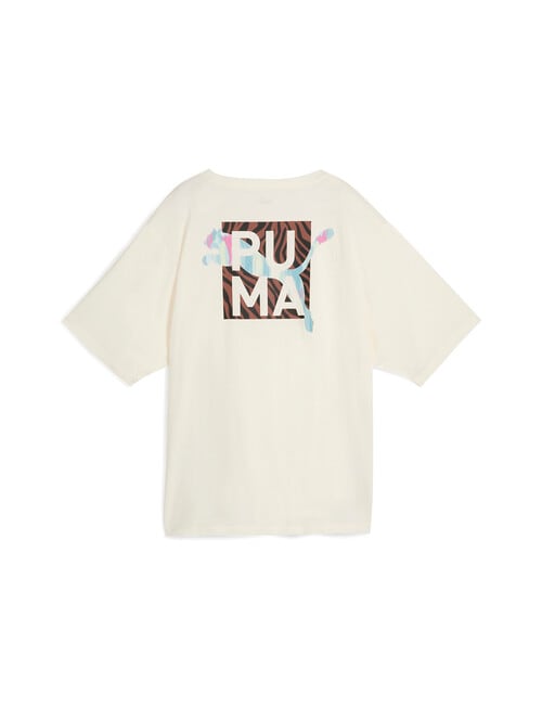 Puma Animal Remix Boyfriend T-Shirt, Almond product photo View 02 L