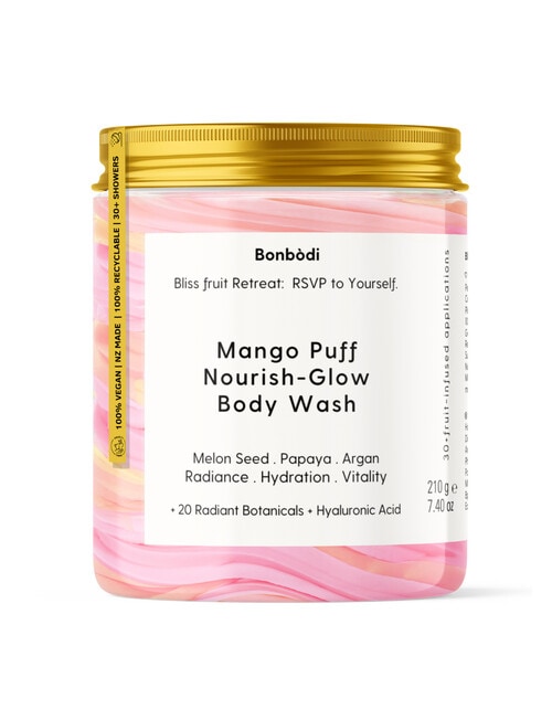 The Bonbon Factory Mango Puff Nourish-Glow Body Wash, 210g product photo View 02 L