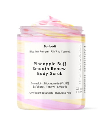The Bonbon Factory Pineapple Buff Smooth Renew Body Scrub, 230g product photo
