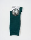 Columbine Comfort Merino Crew Socks, Blackboard, 4-11 product photo View 02 S
