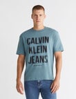 Calvin Klein Illusion Logo Tee, Blue product photo