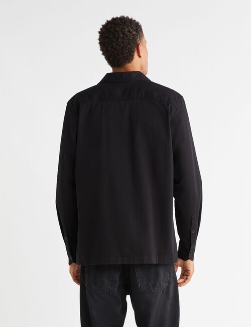 Calvin Klein Utility Shirt, Black product photo View 03 L