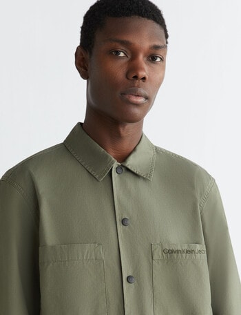 Calvin Klein Relaxed Shirt, Dusty Olive product photo
