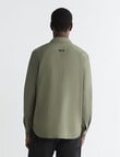 Calvin Klein Relaxed Shirt, Dusty Olive product photo View 03 S