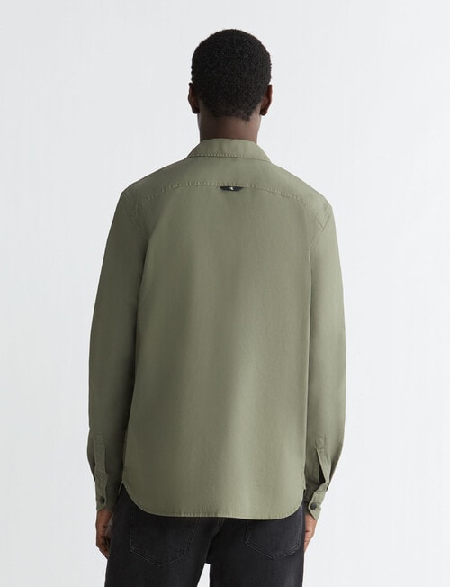 Calvin Klein Relaxed Shirt, Dusty Olive product photo View 03 L