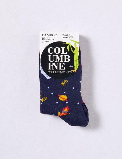 Columbine Space Bamboo, 3-Pack, Blue product photo View 02 L