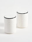 Stevens Cambridge Salt & Pepper Shaker Set, White & Black product photo
