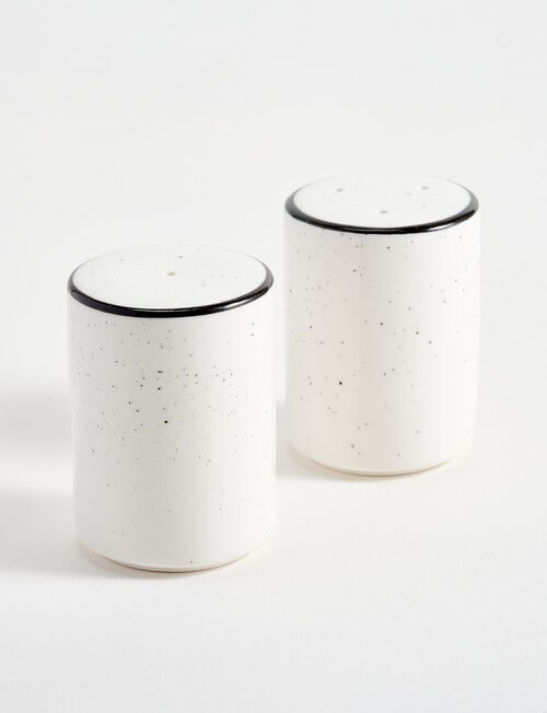 Stevens Cambridge Salt & Pepper Shaker Set, White & Black product photo