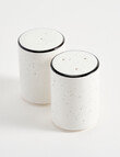Stevens Cambridge Salt & Pepper Shaker Set, White & Black product photo View 03 S