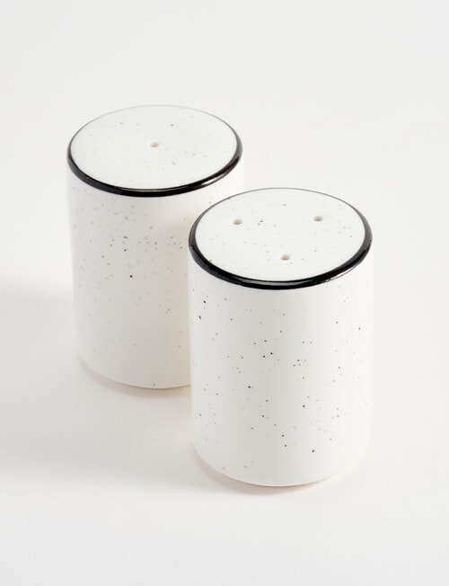Stevens Cambridge Salt & Pepper Shaker Set, White & Black product photo View 03 L