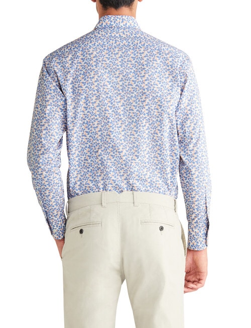 Van Heusen Floral Print Tailored Shirt, Navy product photo View 05 L