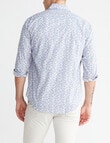 Van Heusen Floral Print Tailored Shirt, Navy product photo View 06 S